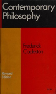 Cover of: Contemporary philosophy; studies of logical positivism and existentialism