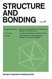 Cover of: Structure and Bonding by C. K. Jørgensen, J. B. Neilands, Ronald S. Nyholm, D. Reinen, R. J. P. Williams