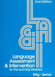 Cover of: Language assessment and intervention for the learning disabled