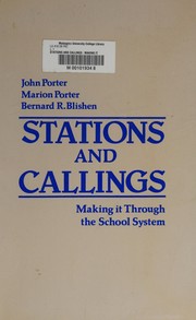 Cover of: Stations and callings by John Porter
