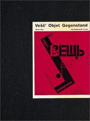 Cover of: Vesc' Objet Gegenstand