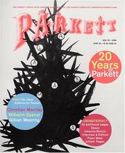 Cover of: Parkett No. 70: Christian Marclay, Wilhelm Sasnal, Gillian Wearing, Plus Franz West (The Parkett Series)