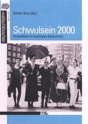 Cover of: Schwulsein 2000: Perspektiven im vereinigten Deutschland