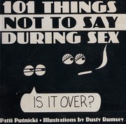 Cover of: 101 things not to say during sex