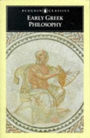 Early Greek philosophy