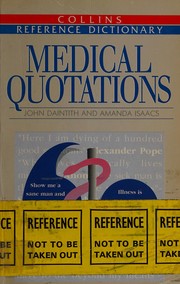 Cover of: Medical quotations: Collins reference dictionary