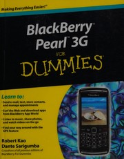 Cover of: BlackBerry Pearl 3G for dummies