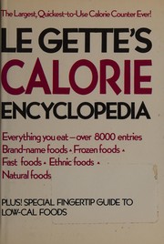 Cover of: Le Gette's calorie counter