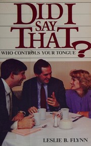 Cover of: Did I say that?