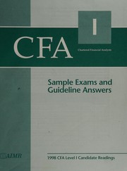 Cover of: 1998 CFA level I candidate readings: sample exams and guideline answers