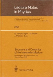 Structure and dynamics of the interstellar medium by IAU Colloquium (120th 1989 Granada, Spain)