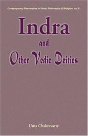 Cover of: Indra and other Vedic deities by Uma Chakraborty