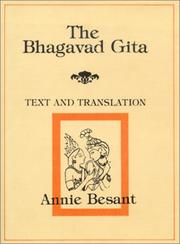 Cover of: Bhagavad Gita--Text and Translation: The Lord's Song