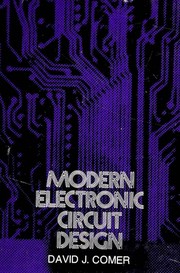 Cover of: Modern electronic circuit design