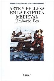Cover of: Arte y Belleza En La Estetica Medieval by Umberto Eco