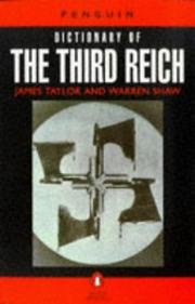 Cover of: The Penguin dictionary of the Third Reich