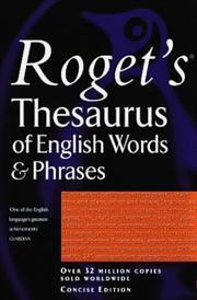 Roget's thesaurus of English words & phrases