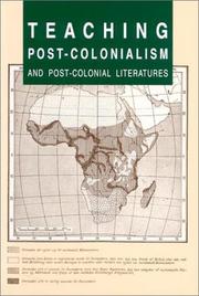 Cover of: Teaching post-colonialism and post-colonial literatures