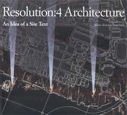 Cover of: Resolution:4 architecture |