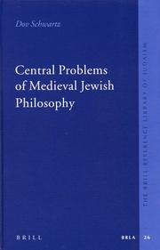 Central problems of medieval Jewish philosophy