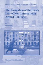 Cover of: The Formation of the Treaty Law of Non-International Armed Conflicts