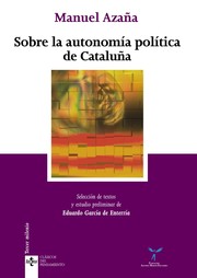 Cover of: Sobre la autonomía política de Cataluña by 