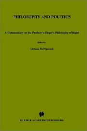 Philosophy and politics : a commentary on the preface to Hegel's Philosophy of right