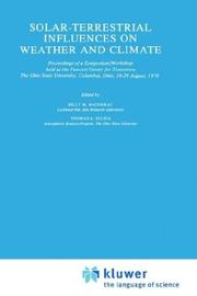 Solar-terrestrial influences on weather and climate by Symposium/Workshop on Solar-Terrestrial Influences on Weather and Climate (1978 Ohio State University, Columbus)