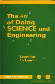 Cover of: The Art of Doing Science and Engineering by Richard Hamming