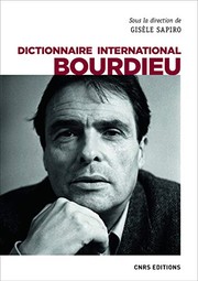 Cover of: Dictionnaire international Bourdieu