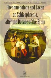 Cover of: Phenomenology and Lacan on Schizophrenia after the Decade of the Brain (Figures of the Unconscious, 2)