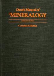 Cover of: Dana's Manual of mineralogy by James D. Dana