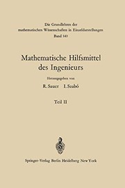Cover of: Mathematische Hilfsmittel Des Ingenieurs: Teil II