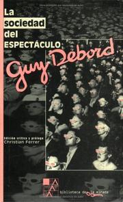 La sociedad del espectáculo by Guy Debord, Guy Debord, Ron. Adams, Donald Nicholson-Smith