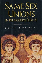 Cover of: Same-Sex Unions in Premodern Europe