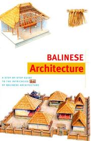 Cover of: Balinese Architecture (Discover Indonesia Series)