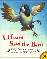 Cover of: I Heard Said the Bird