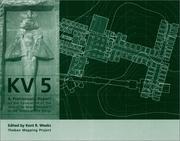 Cover of: KV 5 by Kent R. Weeks