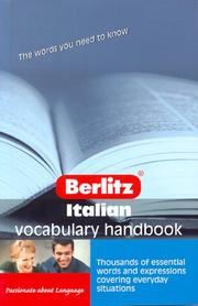 Italian vocabulary handbook