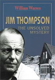 Cover of: Jim Thompson The Unsolved Mystery by William Warren