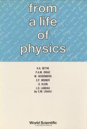 Cover of: From a life of physics