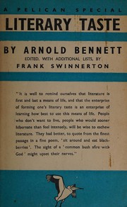 Cover of: Literary taste by Arnold Bennett
