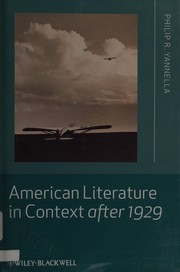 Cover of: American literature in context after 1929