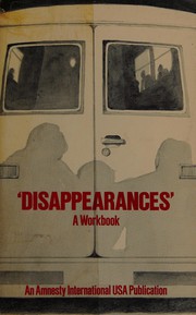 Cover of: "Disappearances," a workbook.