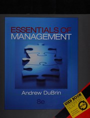 Cover of: Essentials of Management