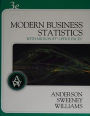 Cover of: Modern Business Statistics (with Student CD-ROM and InfoTrac )