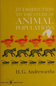 Cover of: Introduction to the study of animal populations