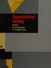 Cover of: Organizational writing