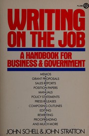 Cover of: Writing on the job: a handbook for business and government