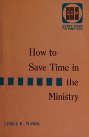 Cover of: How to Save Time in the Ministry